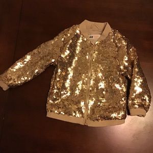 Little girls bomber jacket.